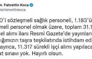 Bakan Koca müjdeyi verdi