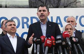 Bakan Kurum: "Bugün 321 binamızda hasar tespiti...