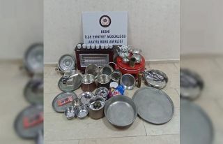 Bakır hırsızı suçüstü yakalandı