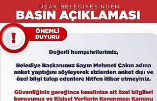 Başkan Çakın’ı bahane ederek bilgilere ulaşan...