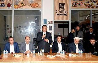 Başkan Gürkan, esnaflarla bir araya geldi