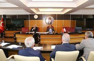 Başkan Kılınç, ilçe belediye başkanlarıyla...