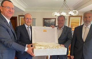 Başkan Ramazan, İşadamı Topcuoğlu ile bir araya...