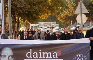 Belediye çalışanları Atatürk’ü anmak için...