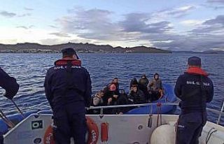 Bodrum’da 19 düzensiz göçmen kurtarıldı