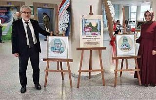 Bu sergide bakteriden resimler yer alıyor