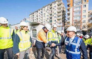 Buca Metrosunda ilk kazık çakıldı