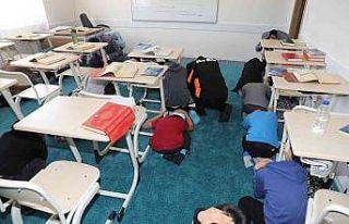 Burdur’da tahliye tatbikatı