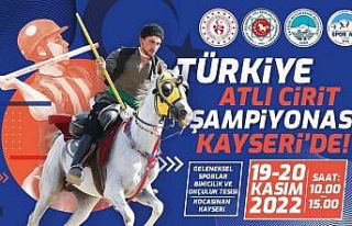 Büyükşehir’in ev sahipliğinde Atlı Cirit Şampiyonası...
