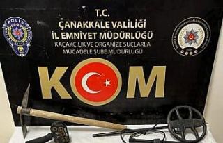 Çanakkale’de tarihi eser kaçakçılığı operasyonu