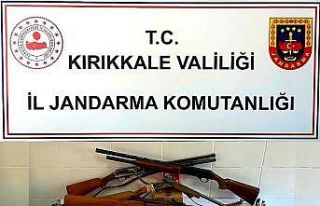 Cephanelik gibi ev: Çok sayıda silah ele geçirildi