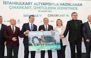 Çınar Kart’ı Kocaeli’de Ekrem İmamoğlu tanıttı