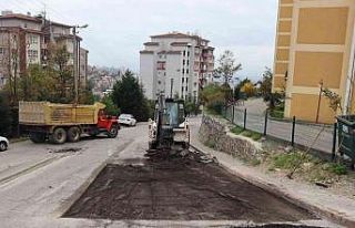 Deforme olan yollara 137 ton beton asfalt kullanıldı