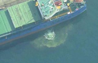 Denizi kirleten gemiye 3 milyon 550 bin lira ceza...