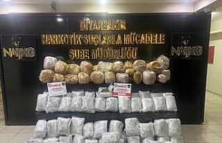 Diyarbakır’da uyuşturucu tacirlerine darbe: 157...