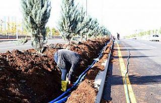 Diyarbakır’da yeni imar alanlarında refüj ve...