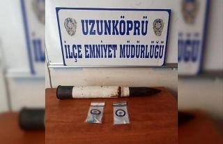 Edirne’de bir evde havan topu mermisi ve uyuşturucu...