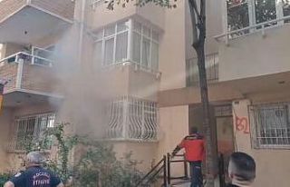 Elektrik tesisatındaki arıza mutfağı yaktı