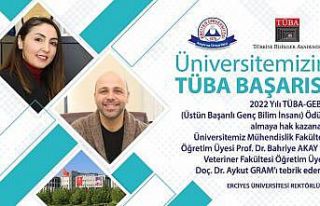 ERÜ’ye TÜBA’dan 2 ödül