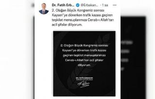 Fatih Erbakan’dan ’Geçmiş Olsun’ mesajı