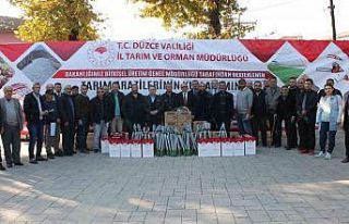 Fındık budama ekipmanları teslim edildi