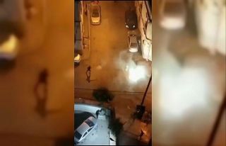 Gençlerin havai fişekle tehlikeli oyunu