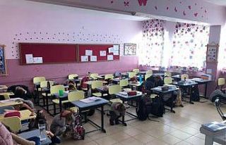 Gömeç ilçesinde çök-kapan-tutun tatbikatı