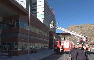 Gümüşhane Devlet Hastanesi’nde yangın tatbikatı