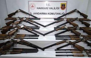Hakkari’de 50 adet çift kırma av tüfeği ele...