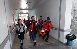 Hastanede gerçeği aratmayan tatbikat