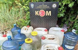 Hatay’da 1 ton 672 kilogram kaçak içki ele geçirildi