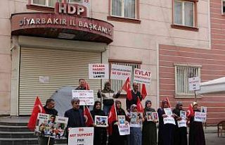 HDP önünde evlat nöbetine bir aile daha katıldı