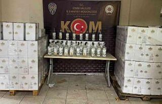 İzmir’de sahte etil alkol ve içki operasyonu