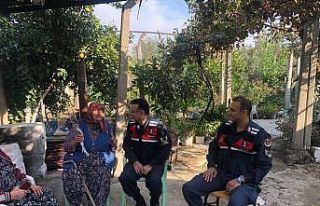 Jandarma, yaşlı çınarları unutmadı