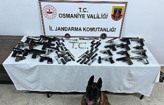 Jandarmanın arama yaptığı evden cephanelik çıktı