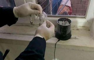 Jandarmanın operasyonunda gece lambasından uyuşturucu...