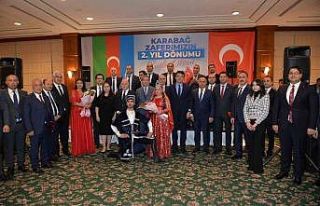 Karabağ zaferinin 2. yılı coşkuyla kutlandı