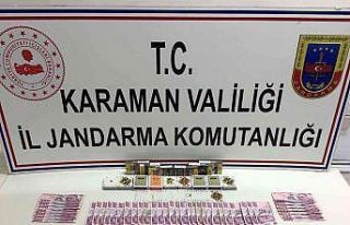 Karaman’da kumar oynayan 8 kişi, jandarma baskınında...
