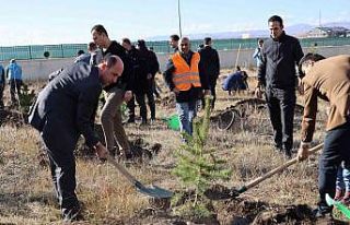 Kars Adliyesi’nde fidan dikimi yapıldı