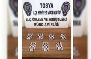 Kastamonu’da 98 adet sentetik ecza hap ele geçirildi