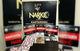 Kastamonu’da uyuşturucu madde ile yakalanan 2 şüpheli...