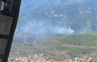 Kazdağlarında orman yangını başladı