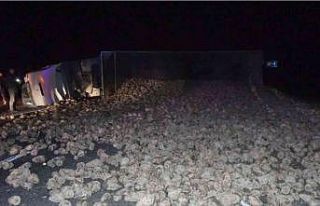 Kontrolden çıkan tır karşı şeride geçti, facianın...