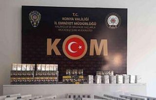 Konya’da kaçak sigara operasyonu