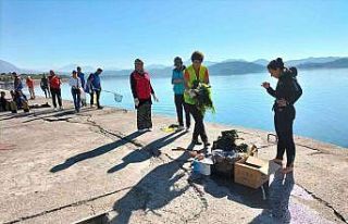 Köyceğiz Gölü dip temizliği yapıldı