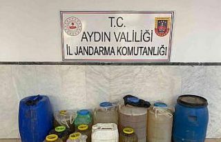 Kuyucak’ta 300 litre kaçak şarap ele geçirildi