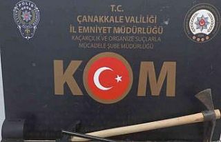 Lapseki’de tarihi eser kaçakçılığı operasyonu