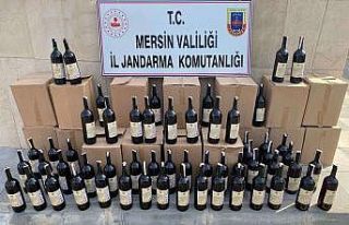 Mersin’de 540 litre kaçak içki ele geçirildi