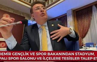 Milletvekili Aydemir Gençlik ve Spor yatırımlarını...