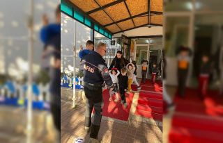 Minik öğrenciler ile deprem tatbikatı